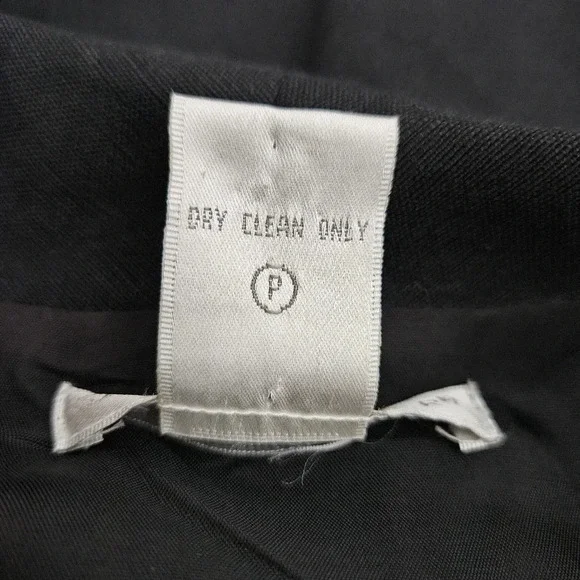 Sarah Spencer Fit Flare Midi Dress Black Linen Sleeveless Collar Button - Picture 5 of 5